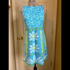 Lilly Pulitzer Mosaic Floral Shift Dress Size 6